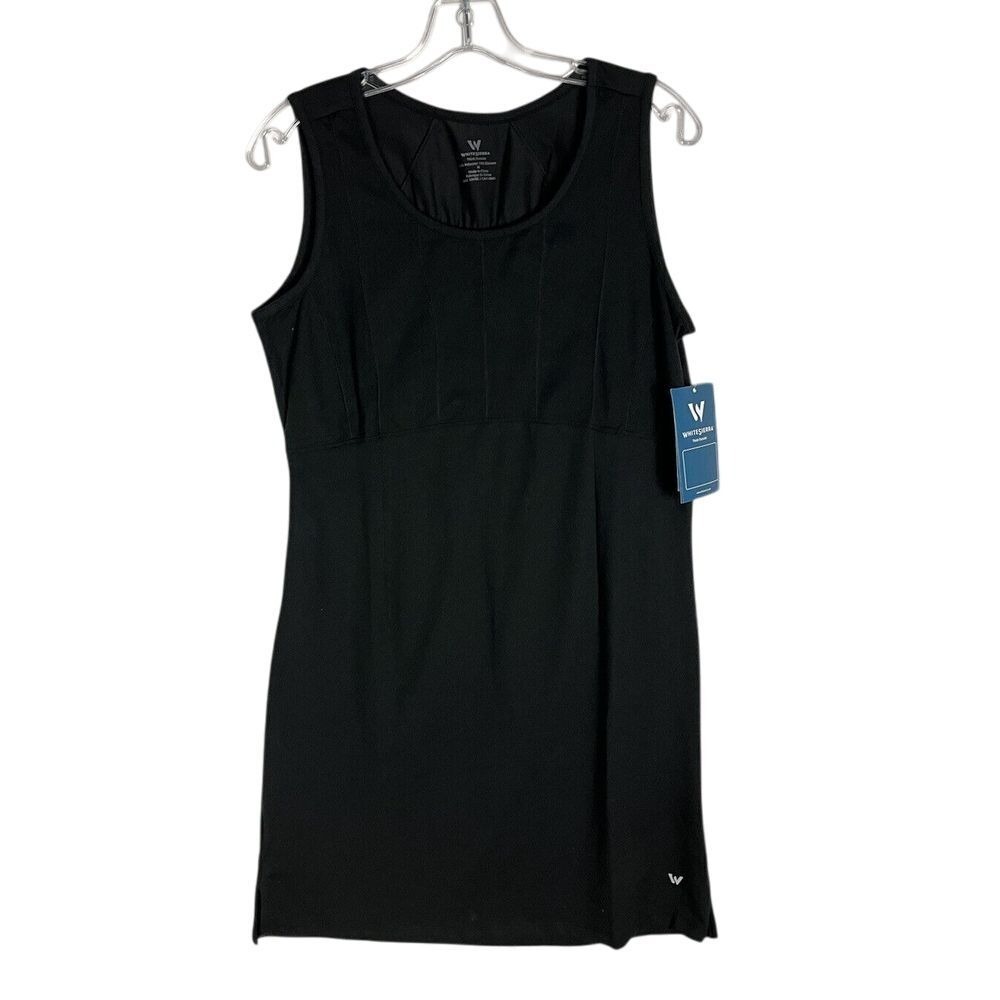 New WHITE SIERRA Women Stretchable Black Performance Dress Size M Sleeveless